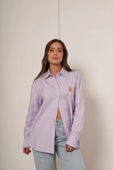 Teddy – camisa de Botones Oversize Lila