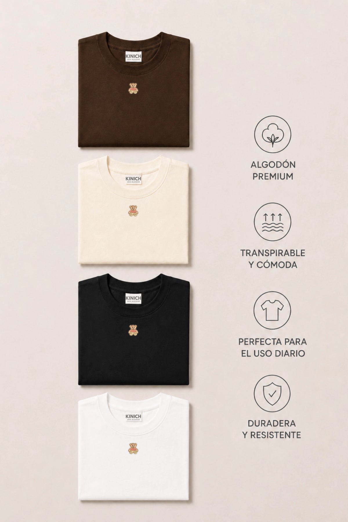Pack 4 Camisetas