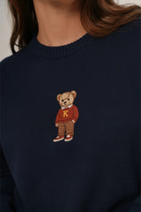 Suéter Tejido Clásico Teddy Azul Navy