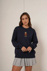 Suéter Tejido Clásico Teddy Azul Navy