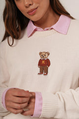 Suéter Tejido Clásico Teddy Ivory