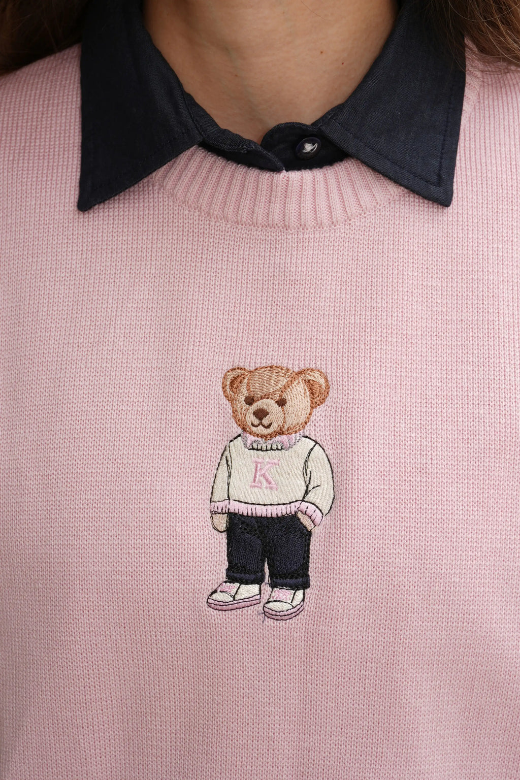 Suéter Tejido Teddy Rosado
