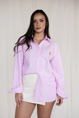 Teddy – camisa de Botones Oversize Pink
