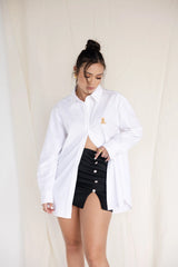 Teddy – camisa de Botones Oversize White