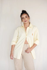 Teddy – camisa de Botones Oversize Yellow