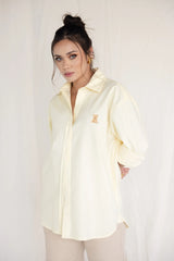 Teddy – camisa de Botones Oversize Yellow