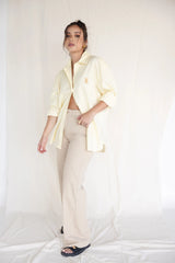 Teddy – camisa de Botones Oversize Yellow