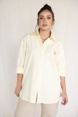 Teddy – camisa de Botones Oversize Yellow