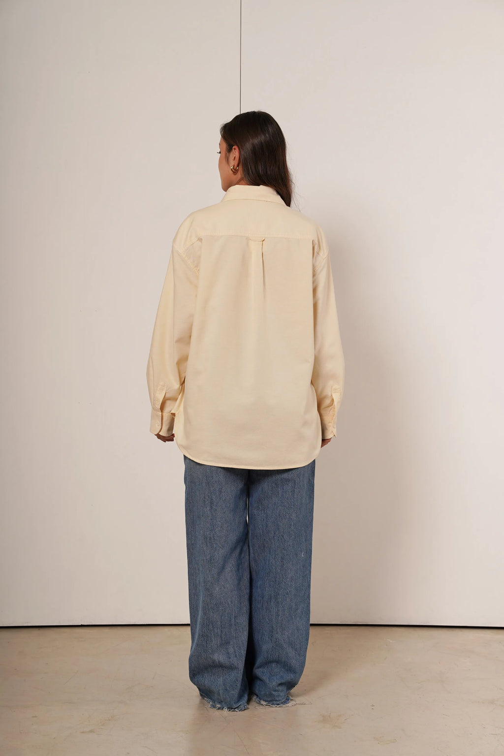 Teddy – camisa de Botones Oversize Yellow