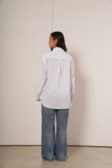 Teddy – camisa de Botones Oversize White
