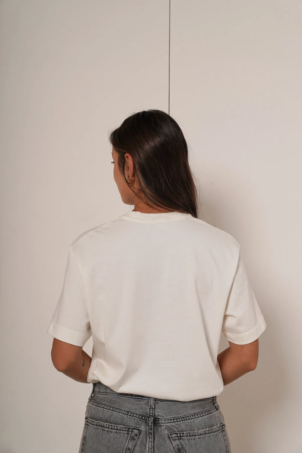 Camiseta Ted Marfil