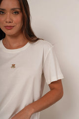 CAMISETA CLÁSICA TED MARFIL